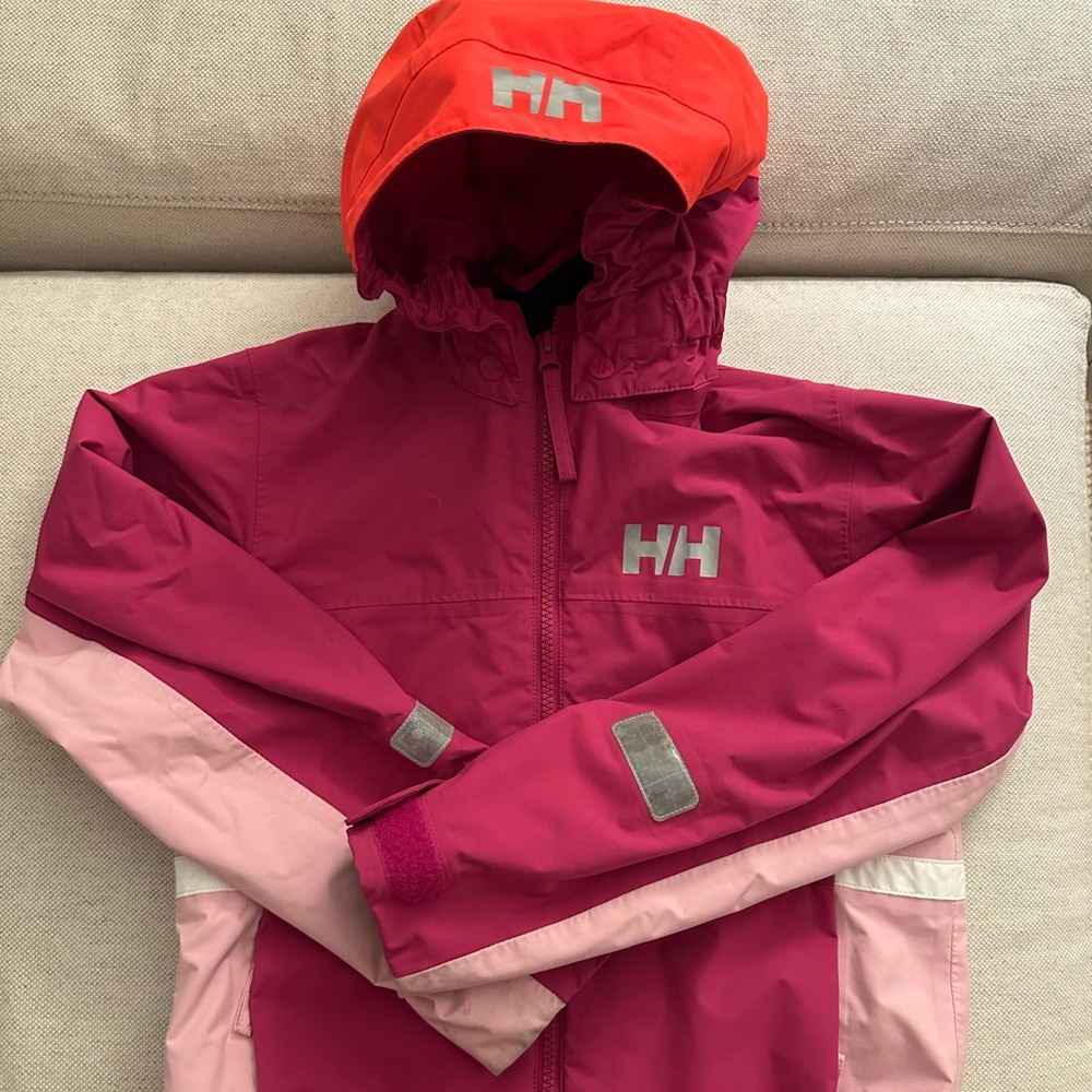 Helly Hansen kids rain jacket size 134/9 excellent like new condition